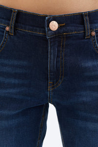 Mid-Waist Skinny Blue Jeans 4032