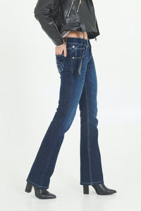 Boot-cut Blue Jeans 4033
